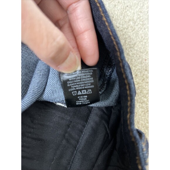 NWOT Ann Taylor Dark Blue Deep Pockets Flare Leg Denim Jeans Size 8 32x33” - Picture 7 of 14